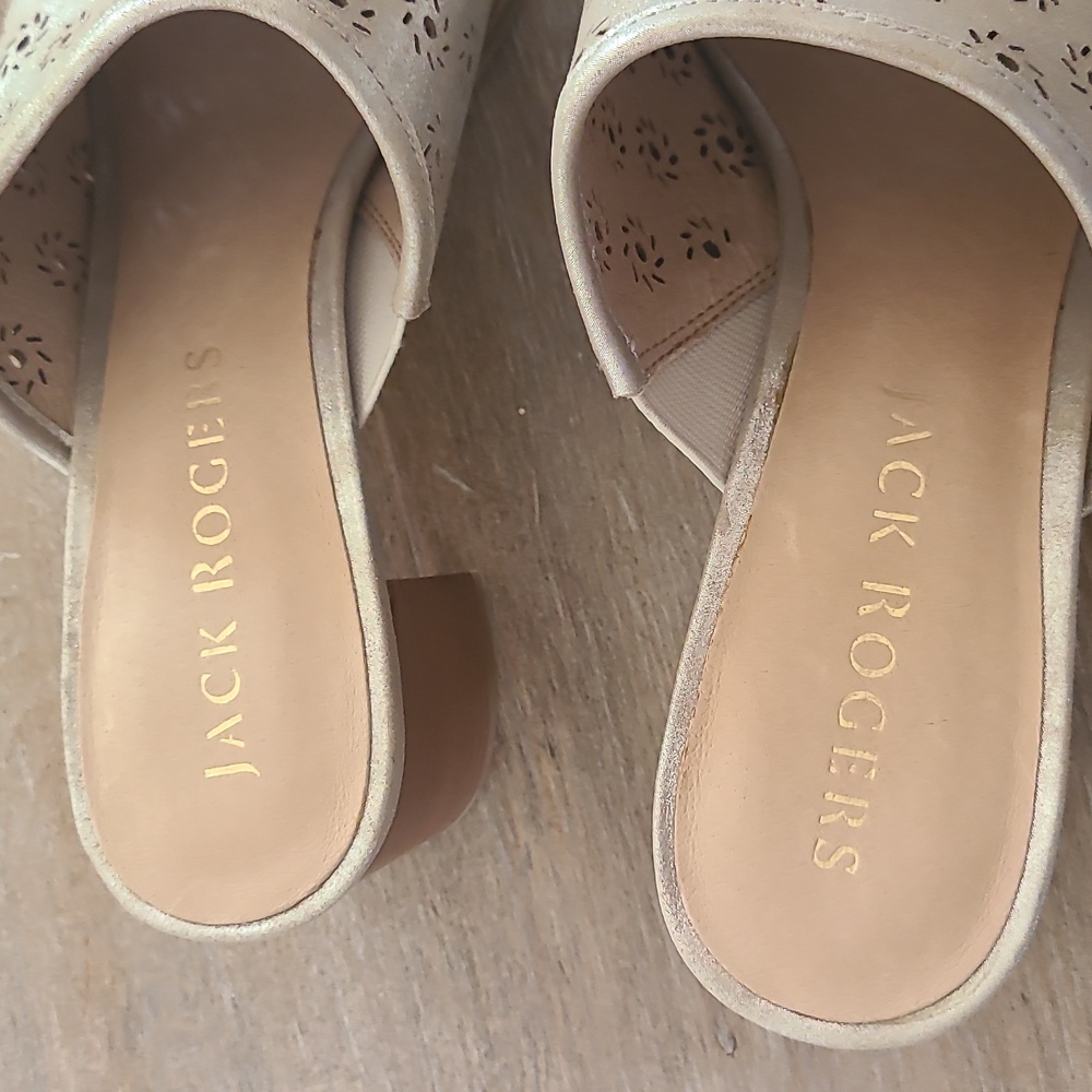 Jack Rogers Metallic Ronnie Mules in size 9 - Picture 5 of 8